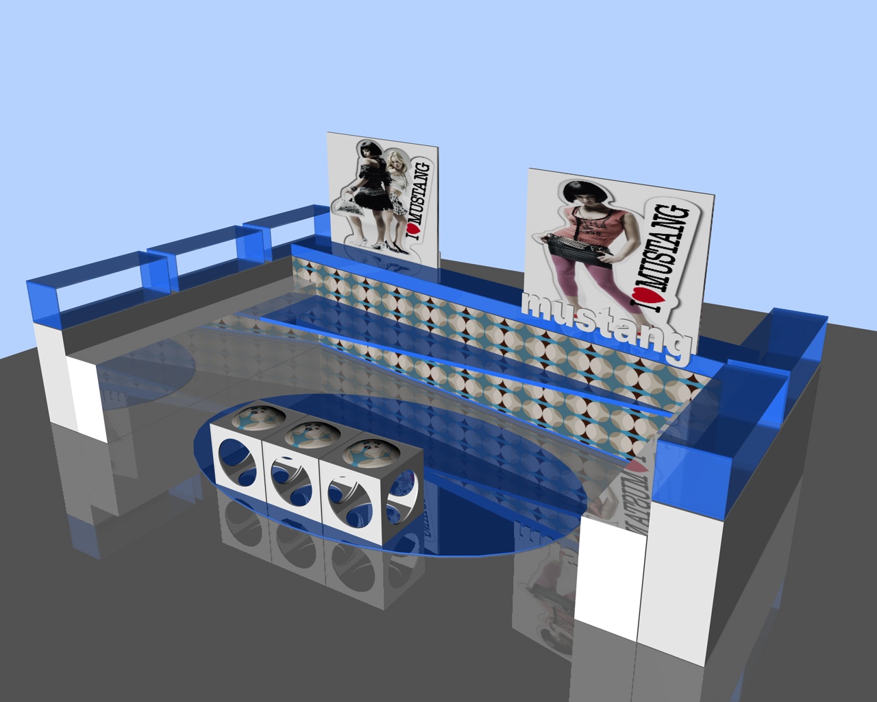 Varios muebles de merchandizing