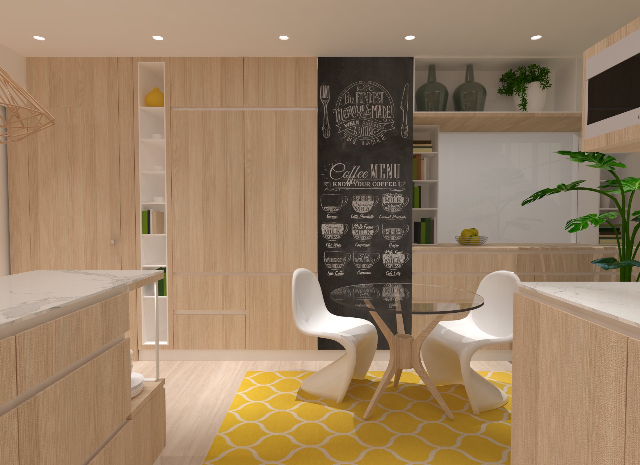 Reforma de vivienda con cocina de concepto abierto / Bigastro
